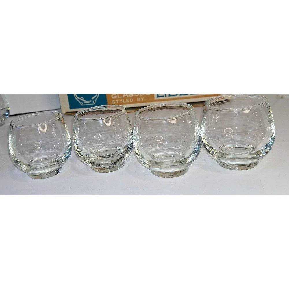 Lot Of 8 Vintage Libbey Tempo Cocktail Glasses Clear 4.5 Ounce - Picture 4 of 6